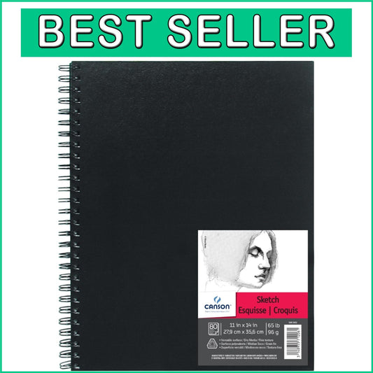 Artist Series Wirebound Sketchbook - 11x14 Inches, 160 Sheets of Acid-Free Paper