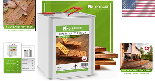 Danish Craftsmanship Teak Oil - 84.5 Oz for Lasting Outdoor Wood Protection