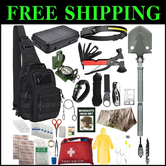 Durable Survival Kit Pro: Emergency Essentials for Adventurers & Outdoor Lovers