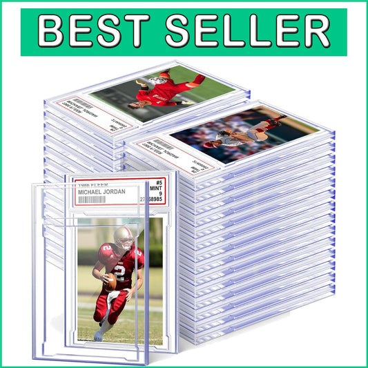 Durable Acrylic Card Cases with Diamond Edge Design - Perfect for All Card Types