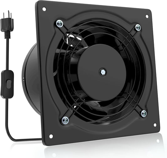 High-Performance 6" Exhaust Fan - Ideal for Kitchen, Bathroom, and Indoor Spaces