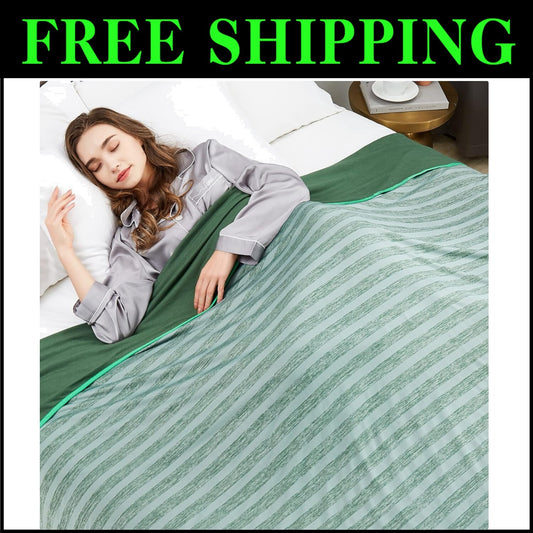 90"x90" Queen Size Cooling Blanket for Hot Sleepers - Ultra Breathable Comfort