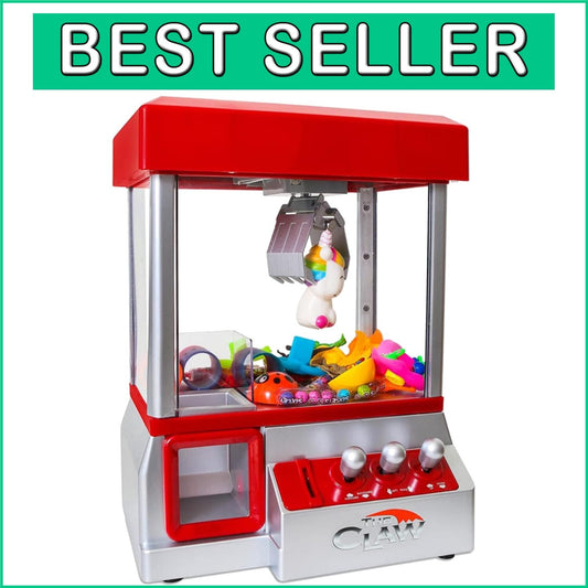 Authentic Claw Machine Arcade Game - Mini Candy Grabber for Kids & Family Fun