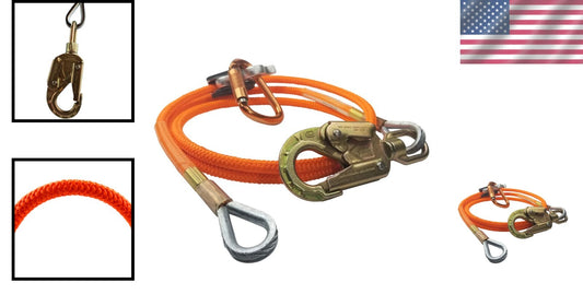 1/2 Inch x 14 Ft Steel Core Flip Line Kit - Ultimate Tree Climbing Safety Gear