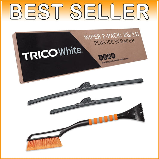 Cold Conqueror 26" + 16" Windshield Wipers + Snow Brush for Safe Winter Driving