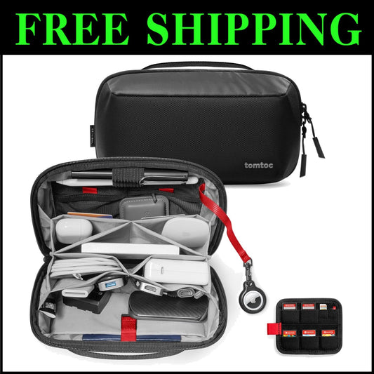 Water-Resistant Electronic Organizer Pouch for MacBook Cables & Accessories