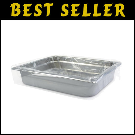 Efficient Cleanup with 100 Count Clear Pan Liners - Commercial Kitchen Must-Have