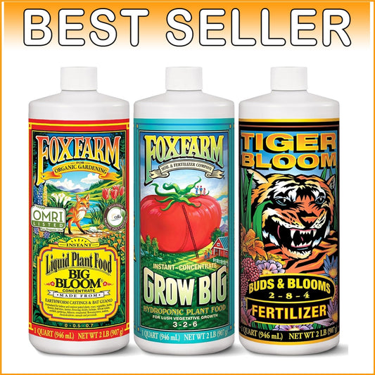 Fox Farm Hydro Nutrient Trio for Hydroponics: Vivid Growth & Abundant Blooms