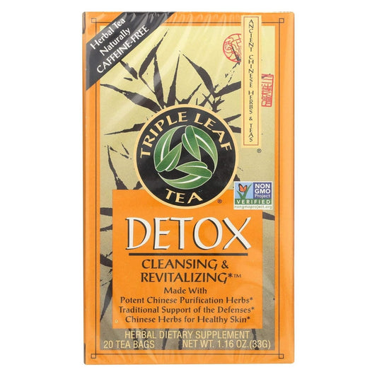 120 Count Detox Tea Bags – Herbal Blend of 20 Chinese Detox Herbs, Made in USA