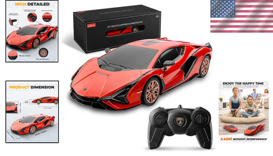 Durable 1:24 Remote Control Lambo Sián FKP 37 - Perfect for Kids & Collectors