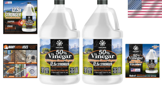 High-Potency 50% Vinegar Cleaner - Dilutes to 5% Acidity for Ultimate Efficiency