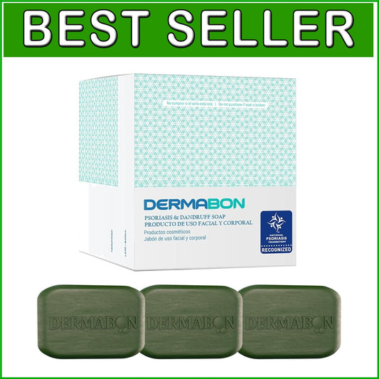 Hydrating 2% Coal Tar Eczema Soap Bar – Daily Relief for Sensitive Skin - 3 Pack