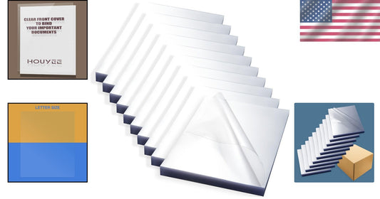 8 Mil Clear PVC Presentation Covers - 1000 Pack for Business & School Projects