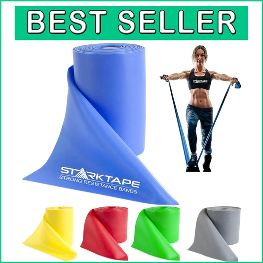 Durable 16 Yard Latex-Free Resistance Bands - Perfect for Therapy and Fitness