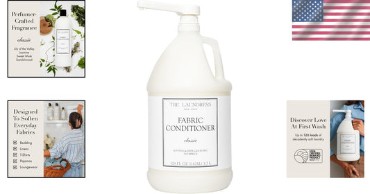 Classic Fabric Conditioner 128 FL OZ - Concentrated Softener Liquid for 126 W...