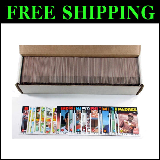 1986 Baseball Cards Complete Set - 792 Unique Designs with Notable Players