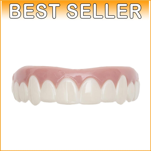 Custom Fit Cosmetic Teeth Uppers - Bleached White - Perfect for Quick Smile Fix