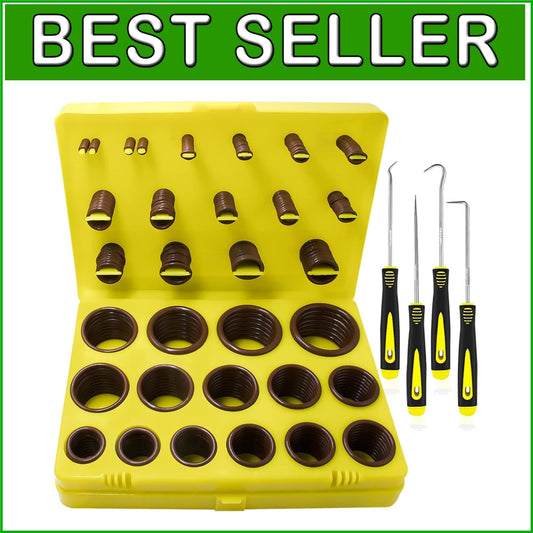 Essential 386-Pc Metric O-Ring Assortment Kit in Viton – Ideal for DIY & Repairs