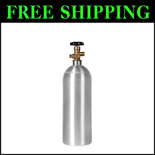 High Strength 5LB CO2 Tank - Aluminum Cylinder with Valve and Lightweight Form