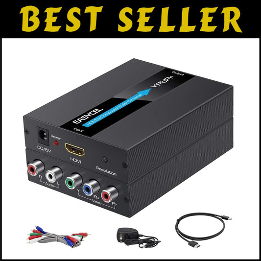 1080P HDMI to Component Converter with Built-in Scaler and Cables Included