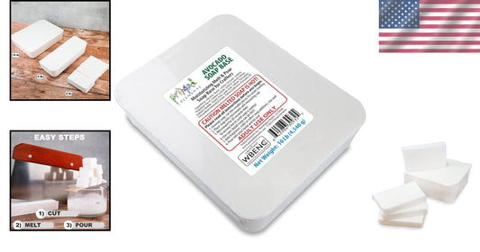 10-Pound Avocado Soap Base - Vegan, Melt & Pour Glycerin for DIY Soap Crafting