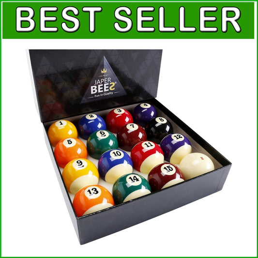 Standard Size Billiard Balls - Deluxe Resin, Ideal Holiday Gift for Pool Lovers