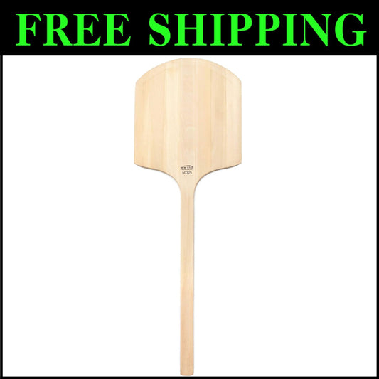 Durable Basswood Pizza Peel with Tapered Blade - 16" x 14" Perfect for Baking