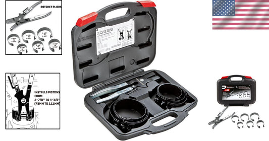 Versatile Piston Ring Compressor Tool Set for Professional Engine Installations