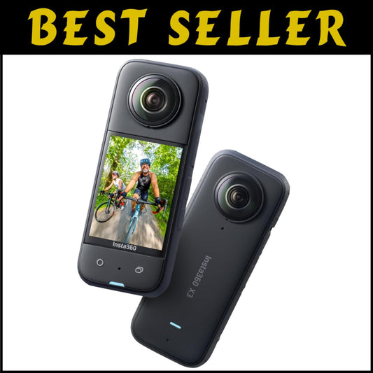 Stunning 360 Capture: X3 Camera with 72MP Photos & FlowState Stabilization