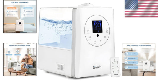 Effective 6L Home Humidifier: Adjustable Humidity Sensor & Essential Oils