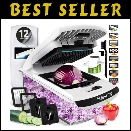 12-in-1 Vegetable Chopper & Mandoline Slicer - Effortless Meal Prep Enhancer