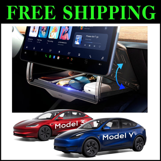 Custom Under-Screen Storage for Model Y & Model 3 - Hidden Organizer 2016-2024