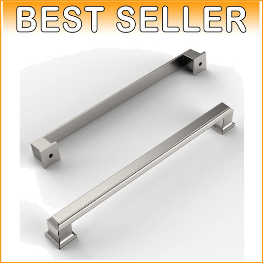 Elegant 10 Pack Brushed Satin Nickel Cabinet Hardware - Perfect for DIY Projects