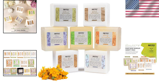 All-Inclusive 7 Lb Melt and Pour Soap Base Set - No Synthetics, Just Nature