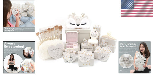 Empowering Gift Basket for Tween & Teen Girls - 8 Trendy Surprises for Birthdays