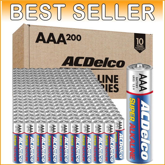 Bulk 200 AAA Batteries: 10-Year Shelf Life - Perfect for Reliable Power Needs