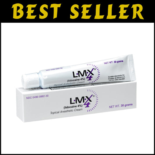 Clinically Proven Lidocaine 4% Cream – Quick Relief for Bites, Scrapes, Sunburn