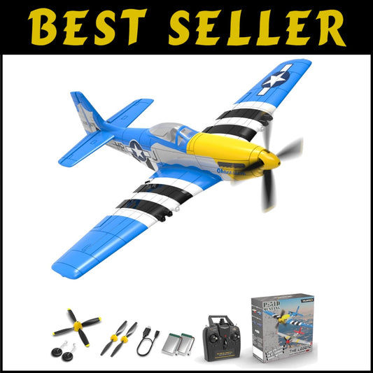 4 Channel Remote Control P51D Mustang Plane - Perfect for Beginners and Experts