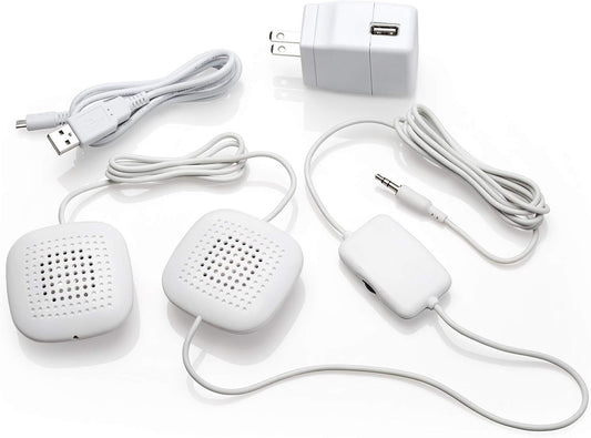 Surround Sound Pillow Speakers - Volume Control for Music and Tinnitus Relief