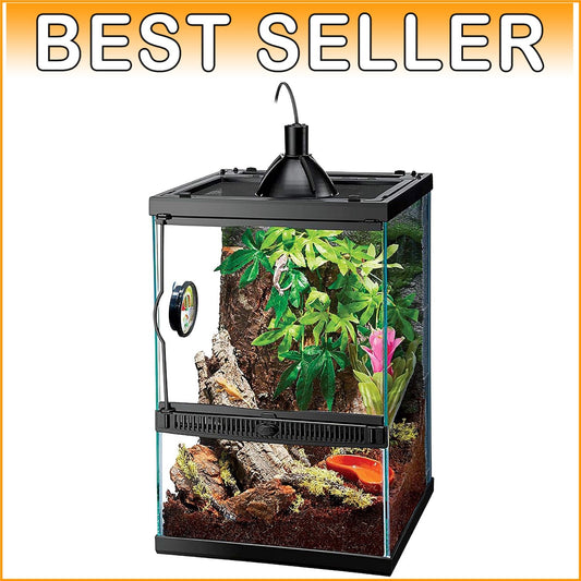 11 Gallon Glass Vertical Habitat Kit for Arboreal Reptiles & Amphibians