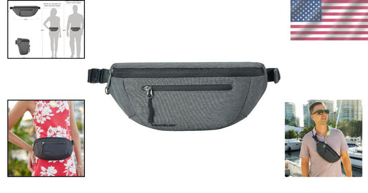Adjustable Anti-Theft Waistpack with Quick Access - Perfect for Urban Adventures