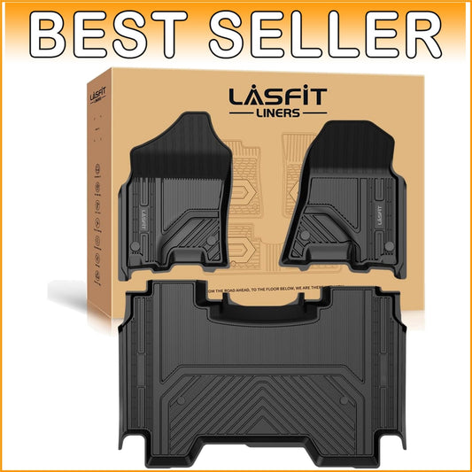Eco-Friendly Black Floor Liners for Ram 1500 Crew Cab 2019-2024 - Versatile Fit