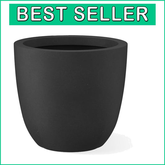 Elegant 14'' Concrete Plant Pot with Drainage for Modern Indoor & Outdoor Spaces