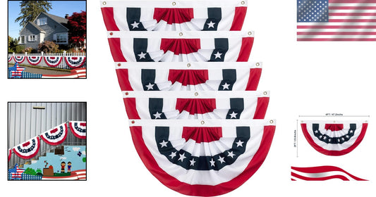 Fade-Resistant 2x4 Ft American Flag Banner - Perfect for Patriotic Holidays