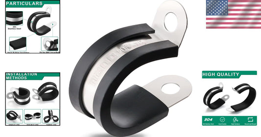 Rubber Coated 3/4 Inch Cable Clamps – 100PCS Insulated for Safe Installation