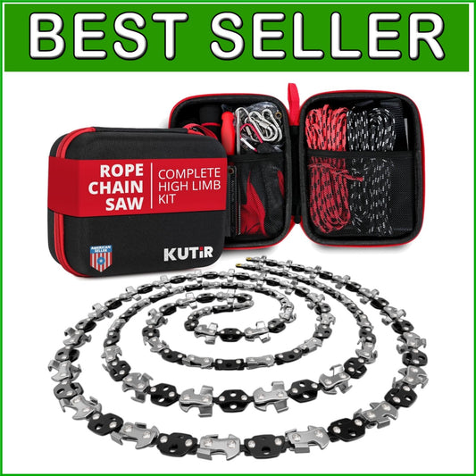 Efficient High Limb Cutting Kit - Complete Manual Rope Chainsaw with Accessories