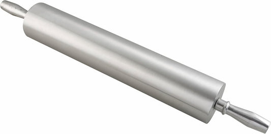 Durable 18-Inch Aluminum Rolling Pin for Effortless Baking - 5oz Lightweight