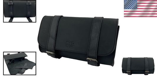 Elegant Tool Organizer for Bikes: Leather Handlebar Pouch with Lifetime Warranty