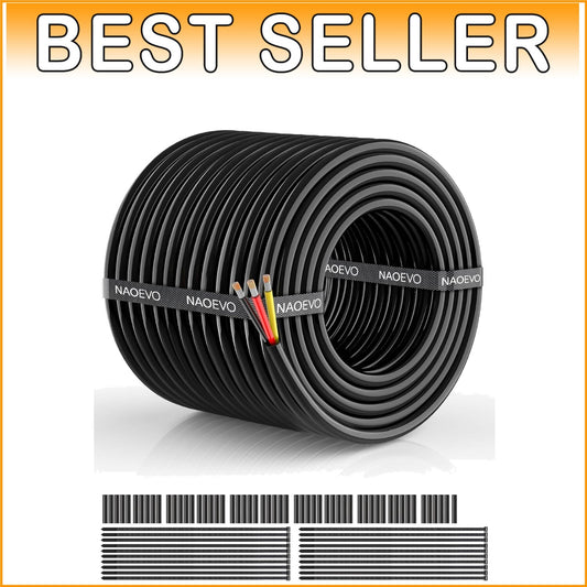 14 AWG Stranded Electrical Wire - 100FT Tinned Copper PVC Cord for Versatile Use