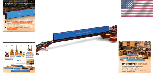 21" Guitar Fret Leveling Beam - Essential Tool for Luthiers with Sandpaper